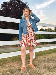 Harley step hem denim jacket